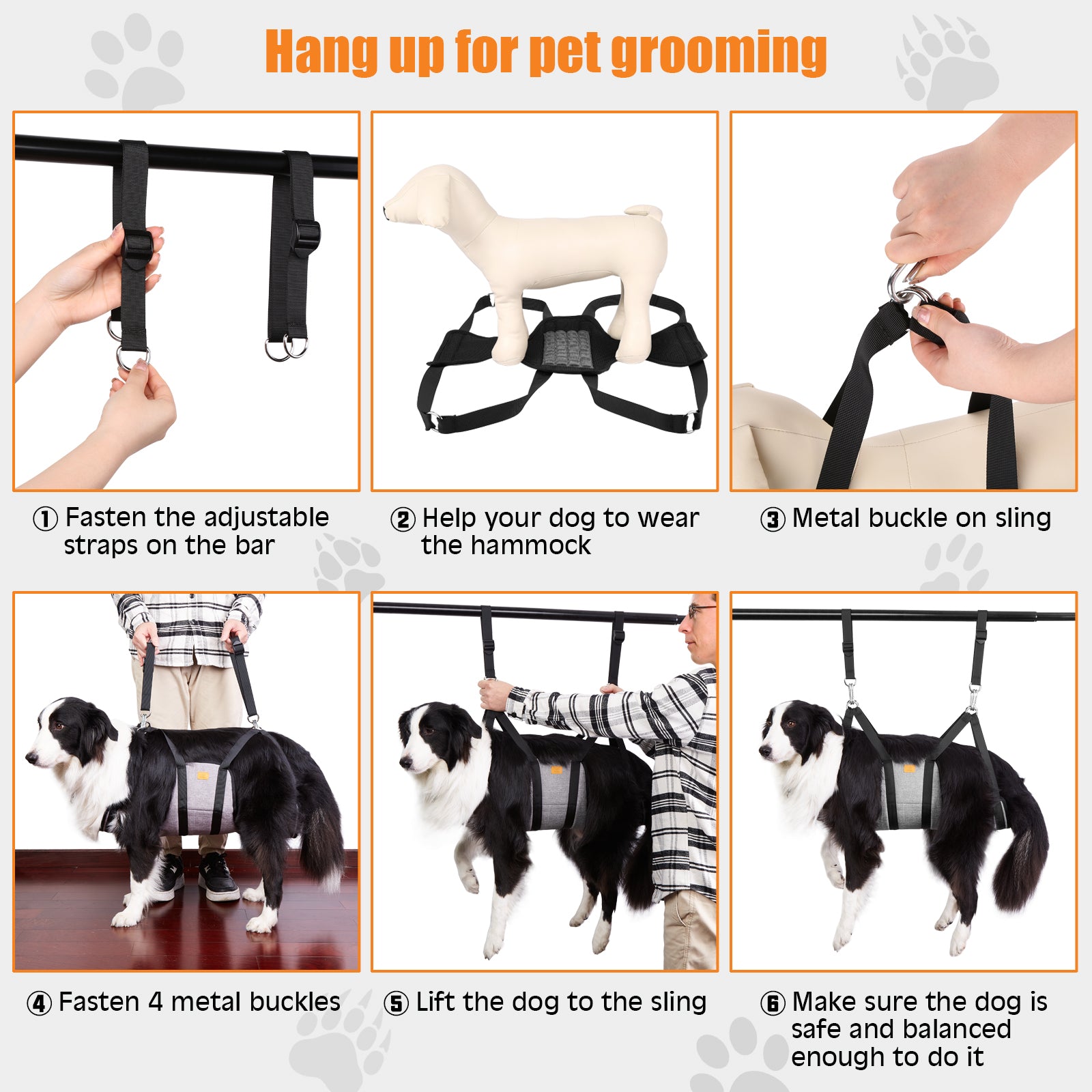 Soft Dog Cat Bathing Hammock Hanging Pet Nail Trimming Restraint Bag  Harness With Hooks For Nail | Fruugo KR
